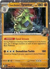 Team Rocket's Tyranitar - 096/182 (Cosmos Holo) - Miscellaneous Cards & Products - Pokemon card