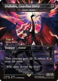 Diabolos, Guardian Force - Death's Shadow (Top 8) - Game Day & Store Championship Promos - Magic: The Gathering card