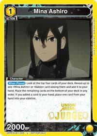 Mina Ashiro (002) (Judge Pack) - Union Arena Promotion Cards - Union Arena card