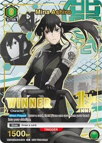 Mina Ashiro (041) (Winner) - Union Arena Promotion Cards - Union Arena card