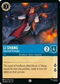 Li Shang - Seasoned Strategist - Whispers in the Well - Disney Lorcana card
