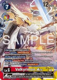 Valkyrimon ACE (Participation) - Hackers' Slumber Release Event Cards - Digimon Card Game card