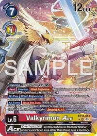 Valkyrimon ACE (Winner) - Hackers' Slumber Release Event Cards - Digimon Card Game card