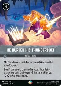 He Hurled His Thunderbolt (Epic) - Whispers in the Well - Disney Lorcana card