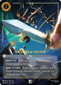 The Sword of Hercules (Enchanted) - Whispers in the Well - Disney Lorcana card