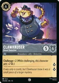 Clawhauser - Donut Detective - Whispers in the Well - Disney Lorcana card