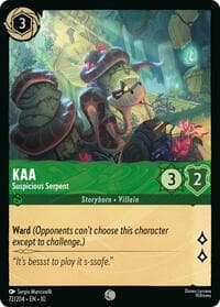 Kaa - Suspicious Serpent - Whispers in the Well - Disney Lorcana card