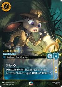 Judy Hopps - Lead Detective (Enchanted) - Whispers in the Well - Disney Lorcana card