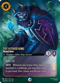The Horned King - Wicked Ruler (Enchanted) - Whispers in the Well - Disney Lorcana card