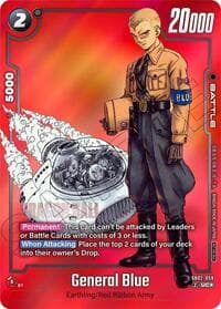 General Blue - SB02-059 (Limited Pack MANGA Version 02) - Tournament and Championship Promos - Dragon Ball Super: Fusion World card
