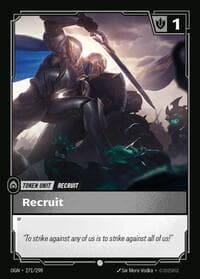 Recruit (271) // Buff - Origins - Riftbound: League of Legends Trading Card Game card