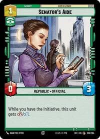 Senator's Aide - Secrets of Power - Star Wars: Unlimited card