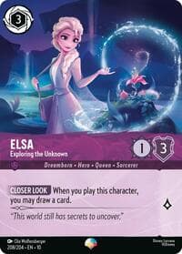 Elsa - Exploring the Unknown (Epic) - Whispers in the Well - Disney Lorcana card