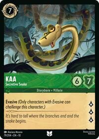 Kaa - Secretive Snake - Whispers in the Well - Disney Lorcana card