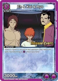 En & Kai & Ryo - UE13BT: Yu Yu Hakusho: Ghost Files Release Event Cards - Union Arena card