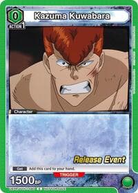 Kazuma Kuwabara (040) - UE13BT: Yu Yu Hakusho: Ghost Files Release Event Cards - Union Arena card