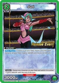 Juri - UE13BT: Yu Yu Hakusho: Ghost Files Release Event Cards - Union Arena card