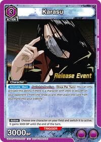 Karasu (007) - UE13BT: Yu Yu Hakusho: Ghost Files Release Event Cards - Union Arena card