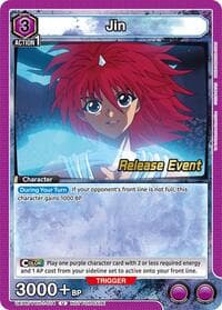 Jin (014) - UE13BT: Yu Yu Hakusho: Ghost Files Release Event Cards - Union Arena card