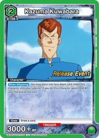 Kazuma Kuwabara (105) - UE13BT: Yu Yu Hakusho: Ghost Files Release Event Cards - Union Arena card