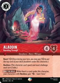 Aladdin - Barreling Through (Epic) - Whispers in the Well - Disney Lorcana card