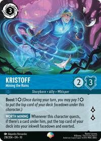 Kristoff - Mining the Ruins (Epic) - Whispers in the Well - Disney Lorcana card