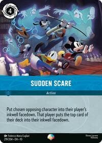 Sudden Scare (Epic) - Whispers in the Well - Disney Lorcana card