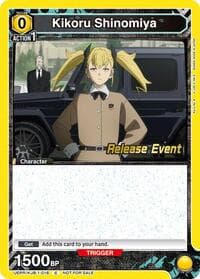 Kikoru Shinomiya (016) - UE12BT: Kaiju No. 8 Release Event Cards - Union Arena card
