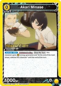 Akari Minase (032) - UE12BT: Kaiju No. 8 Release Event Cards - Union Arena card