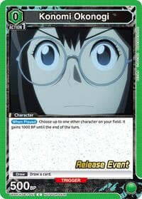 Konomi Okonogi (051) - UE12BT: Kaiju No. 8 Release Event Cards - Union Arena card