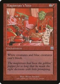 Magistrate's Veto - Mercadian Masques - Magic: The Gathering card
