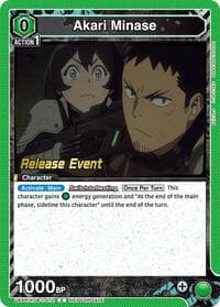Akari Minase (072) - UE12BT: Kaiju No. 8 Release Event Cards - Union Arena card