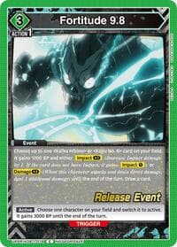 Fortitude 9.8 - UE12BT: Kaiju No. 8 Release Event Cards - Union Arena card