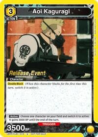 Aoi Kaguragi (015) - UE12BT: Kaiju No. 8 Release Event Cards - Union Arena card