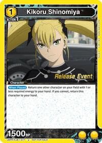 Kikoru Shinomiya (017) - UE12BT: Kaiju No. 8 Release Event Cards - Union Arena card
