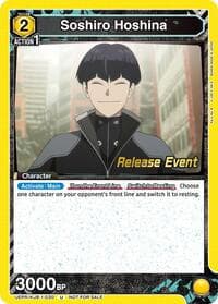 Soshiro Hoshina (030) - UE12BT: Kaiju No. 8 Release Event Cards - Union Arena card