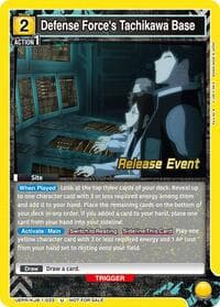 Defense Force's Tachikawa Base - UE12BT: Kaiju No. 8 Release Event Cards - Union Arena card