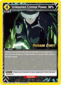 Unleashed Combat Power, 96% - UE12BT: Kaiju No. 8 Release Event Cards - Union Arena card