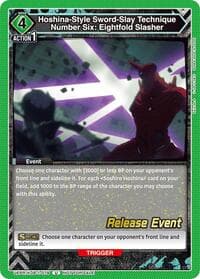 Hoshina-Style Sword-Slay Technique Number Six: Eightfold Slasher - UE12BT: Kaiju No. 8 Release Event Cards - Union Arena card