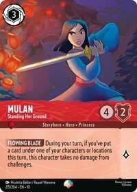 Mulan - Standing Her Ground (Epic) - Whispers in the Well - Disney Lorcana card