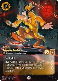 Goofy - Galumphing Gumshoe (Enchanted) - Whispers in the Well - Disney Lorcana card