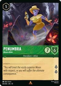 Penumbra - Moon Alien - Whispers in the Well - Disney Lorcana card