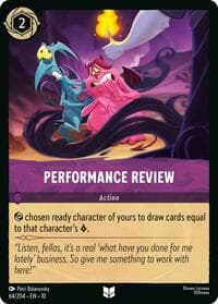 Performance Review - Whispers in the Well - Disney Lorcana card