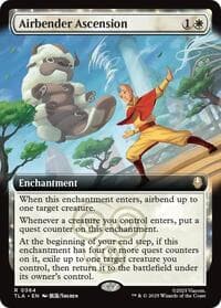 Airbender Ascension (Extended Art) - Avatar: The Last Airbender - Magic: The Gathering card