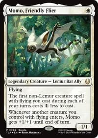 Momo, Friendly Flier - Unique and Miscellaneous Promos - Magic: The Gathering card