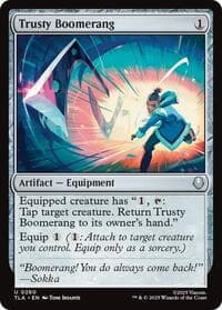 Trusty Boomerang - Avatar: The Last Airbender - Magic: The Gathering card