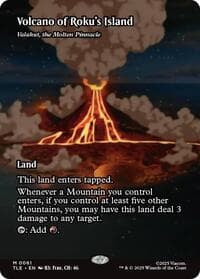 Volcano of Roku's Island - Valakut, the Molten Pinnacle (Borderless) - Avatar: The Last Airbender: Eternal-Legal - Magic: The Gathering card