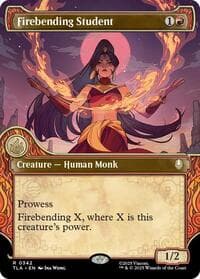 Firebending Student (Showcase) - Avatar: The Last Airbender - Magic: The Gathering card