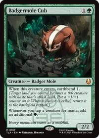 Badgermole Cub - Avatar: The Last Airbender - Magic: The Gathering card
