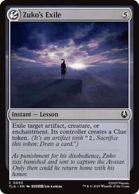 Zuko's Exile - Avatar: The Last Airbender - Magic: The Gathering card